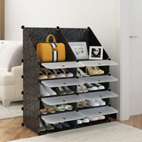 蔻丝 Coleshome 简易鞋柜 简约现代成人创意组装简易防尘鞋柜鞋架 大容量