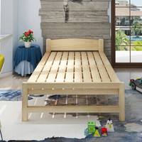 酷林KULIN 酷林（KULIN）折叠床 单人床午睡床双人床实木板床简易床午休床1.2米宽