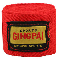 竞派 泰拳拳击绷带绑手带缠手带护手带散打绷带红色