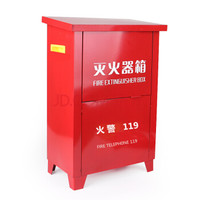 江荆 消防灭火器箱 国标加厚型 可放置3/4/5公斤干粉灭火器 2/3升水基型灭火器两具 消防器材
