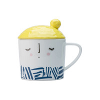 咖世家咖啡 COSTA 咖世家 陶瓷杯 300ml 黄白