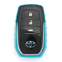 铁摩图(TIEMOTU)YST14 汽车钥匙壳 丰田钥匙保护壳 保护套 钥匙包 汽车钥匙套 魅力蓝