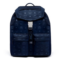 MCM DIETER DIETER MONOGRAMMED NYLON系列 中性深蓝色印花字母中号双肩背包 MUK7ADT19VA001