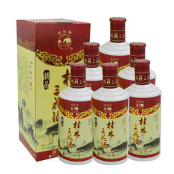 桂林三花酒 精品乳白瓶 米香型白酒  52度 450ml*6瓶 *2件