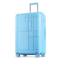 愛可樂 ECHOLAC   防刮旅行箱 8轮万向轮拉杆箱 20英寸可登机行李箱 PW00 3蓝色