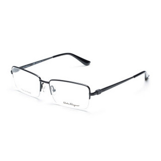 菲拉格慕（Ferragamo）光学镜框 商务精英时尚系列黑色半框眼镜架 SF2514A 001 55mm