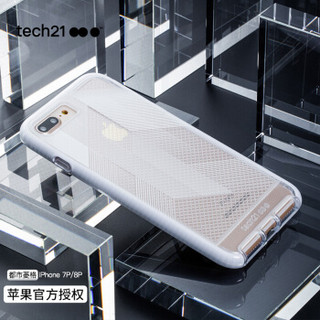 tech21苹果7P/8P手机壳 iPhone7/8 Plus防摔手机壳/保护套 3米防摔 优雅蕾丝款 5.5英寸 白色