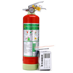 神龙 灭火器 车载灭火器950毫升+固定带 简易式水基型灭火器MSWJ/950 车载固定带组合6件套 安全行车套装 *7件
