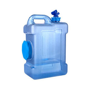 拜杰（Baijie）纯净水桶矿泉水桶方形带龙头饮用茶台吧机水桶自驾游手提户外 12L