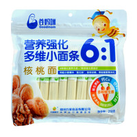 goodmom 谷妈咪 6:1核桃面 营养强化多维儿童小面条 218g/袋