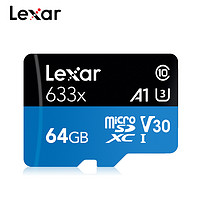 Lexar 雷克沙 633x MicroSD存储卡 64GB