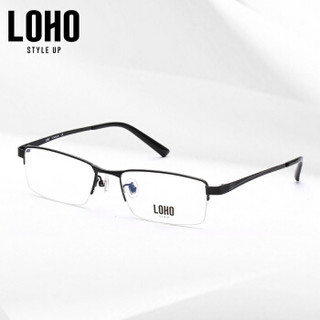 LOHO 男士近视眼镜架 DS050-C1 黑色