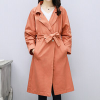 LAXJOY 朗悦 新款韩版中长款风衣女修身显瘦外套  LWFY178708