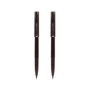 日本派通（Pentel）JM20-AE 绘图笔 勾线笔 签字笔 草图笔/漫画 棕色笔杆/黑芯 （2支装）