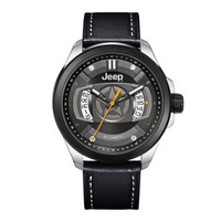 吉普(JEEP)手表 大切诺基系列 全自动机械男表  男士商务腕表 防水皮带日历 JPG900000MA