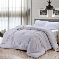 艾薇 被芯家纺 加厚保暖春秋被水洗棉舒柔单人被子 灰色轨迹 4斤 150*220cm