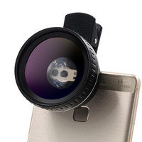猎奇（LIEQI）手机镜头 微畸变广角+微距套装拍照神器 苹果华为自拍单反外置摄像头 LQ-051 黑色