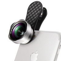 猎奇（LIEQI）手机镜头 广角+微距套装 拍照神器 苹果华为自拍单反外置摄像头 LQ-046 花瓣型 银色