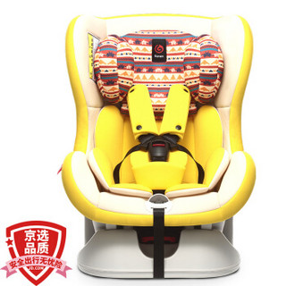 感恩ganen 宝宝汽车儿童安全座椅 发现者第三代 升级款波西米亚黄 适合0-18kg（约0-4岁）