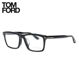 TOM FORD汤姆福特 近视眼镜框男款时尚复古黑色光学眼镜架 TF5407F 001 57mm