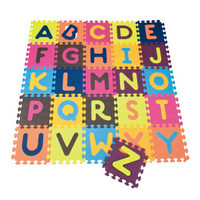 B.Toys 比乐 B.爬行垫玩具男孩女孩儿童拼接游戏毯加厚26片1CM字母地垫礼物