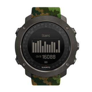 颂拓(SUUNTO)手表 TRAVERSE远征系列GPS多功能户外运动男表远征阿尔法丛林迷彩SS023445000