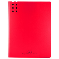 fizz 飞兹 A2387 A4加厚长押文件夹 红色 *3件