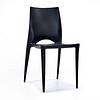 佳匠 创意家用塑料椅子餐椅成人凳子办公椅现代简约靠背休闲电脑椅 黑色