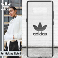 adidas（阿迪达斯） 新品三星Note8 TPU透明硅胶时尚防摔超薄手机保护套保护壳 透明