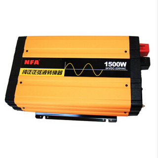 NFA逆变器 7555V 1500W 大功率 纯正正弦波逆变器 24V转220V 转换器 稳定电压逆变器   配连接线  厂家直发