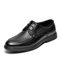J.Benato 宾度 正装鞋经典男士商务鞋系带舒适皮鞋低帮鞋 7C761 黑色 43