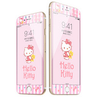Hello Kitty 苹果8Plus/7Plus钢化膜 iPhone8Plus/7Plus碳纤维软边彩膜手机保护贴膜 早安凯蒂