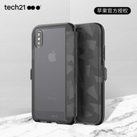 tech21苹果X/10手机壳 iPhone X/XS 通用 防摔手机壳/保护套 3米防摔 钱夹款 5.8英寸 黑色