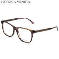 葆蝶家Bottega Veneta kering eyewear 亚洲版光学镜 BV近视眼镜框女 BV0099OA-001 紫罗兰哈瓦那镜框 54mm