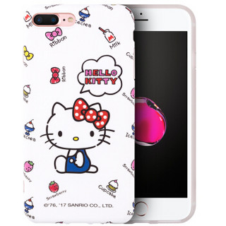 Hello Kitty 苹果7/8 Plus手机壳 iPhone7/8 Plus卡通保护套 全包硅胶防摔软壳 5.5英寸 童真凯蒂猫