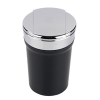 爱蚁(ianttek)AT-09 汽车烟灰缸 车载烟灰缸 带盖 车内LED带灯用品装饰 黑色