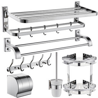 卡贝（Cobbe）304不锈钢毛巾架浴巾架浴室置物架卫生间挂件卫浴五金挂件套装