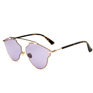 Dior 迪奥 DIOR 女款金属质感镜框明星T台秀场款眼镜太阳镜SoRealPop 59mm 浅紫色