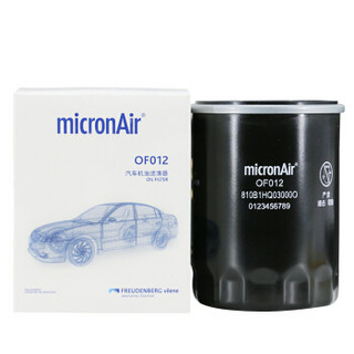 MICRONAIR 科德宝 机油滤清器机油滤芯机油格OF012适用于(雅阁/冠道/十代思域/缤智/哥瑞/锋范/凌派杰德飞度