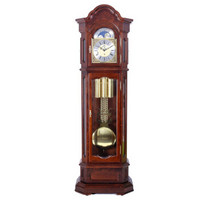赫姆勒 时钟（Hermle clocks）德国原装进口机芯客厅创意特级黑胡桃木12音簧机械复古落地钟 MF006-031161