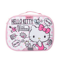 日本凯蒂猫（Hello Kitty）洗漱包户外大容量旅行包化妆包女士便携出差防水化妆品收纳包 可爱粉
