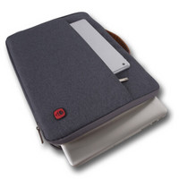莱弗世（RAFFLES  RODMAN）电脑包 简约通用款商务手提内胆包苹果Air/Pro笔记本电脑包保护套 13英寸 灰色
