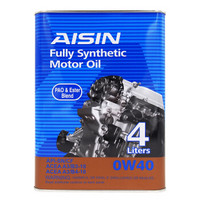 爱信（AISIN）金装PAO&酯类全合成机油0W40 SN/CF级 4L