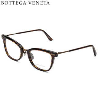 葆蝶家Bottega Veneta eyewear 女士光学镜架 BV经典方形近视眼镜框 BV0104O-002 哈瓦那镜框 50mm