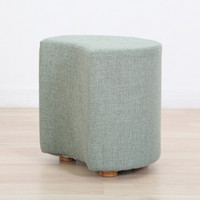 美达斯 凳子 创意沙发布艺凳子 组合椅子 矮墩子 沙发凳 绿色 13899