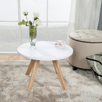 好事达 边桌茶几 客厅沙发艾雅大圆几 白色边几 3636