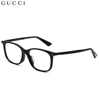 GUCCI 古驰 eyewear 光学镜架女 亚洲版全框近视眼镜 全板材镜架 GG0157OA-001 黑色镜框 52mm