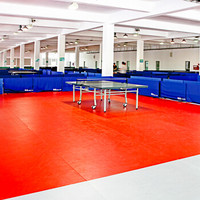博格（BOGER） 悬浮拼装地板室内外运动拼装地板羽毛球篮球地板胶地垫 软质大米红双层
