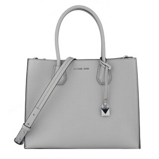 MICHAEL KORS 迈克·科尔斯 30F6SM9T3L PEARL GREY MK女包 MERCER系列浅灰色牛皮手提单肩斜挎包 30F6SM9T3L PEARL GREY