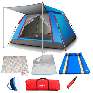 探险者 全自动免搭建帐篷 3-4人户外露营帐篷套装